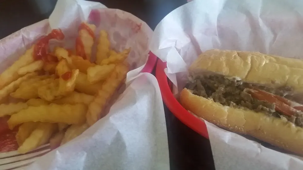 Cheeses Teak with French Fries
