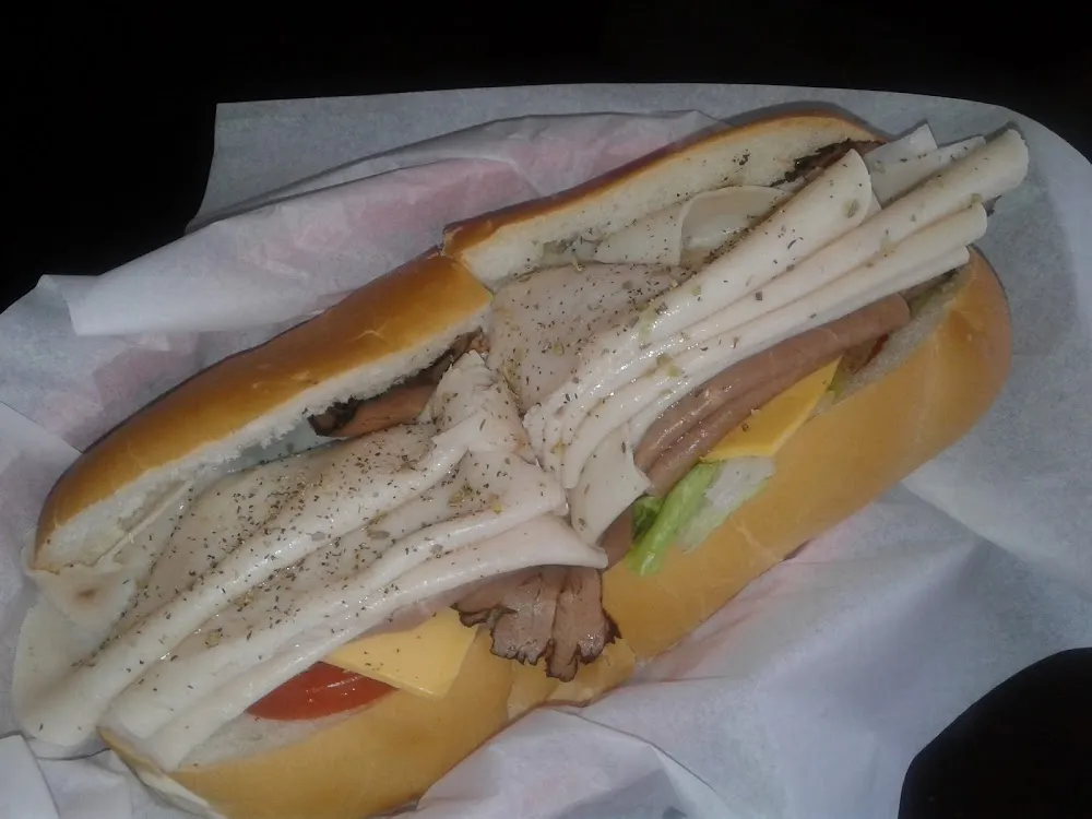 Turkey Beef and Cheese Hoagie